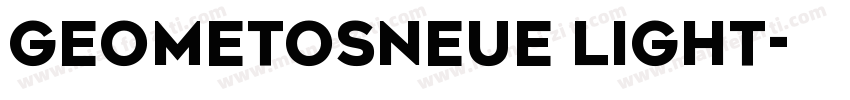 GeometosNeue Light字体转换